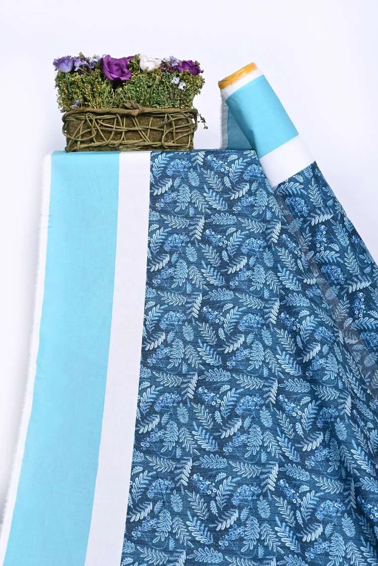 1-PC Kurti Unstitched Cambric Lawn