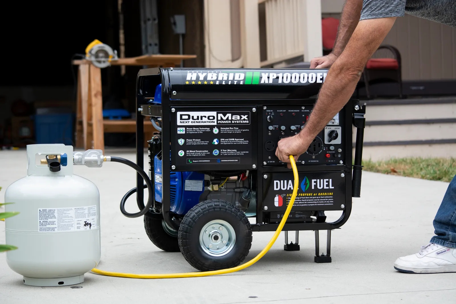 10,000 Watt Dual Fuel Portable Generator