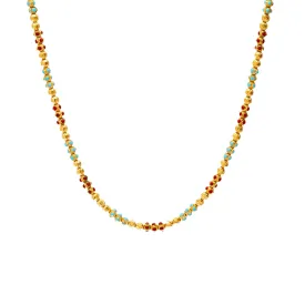 22K Gold & Enamel Colorful Krishna Chain