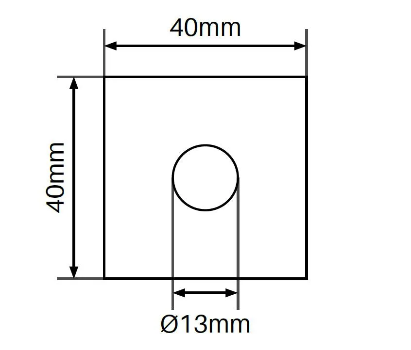40x40mm nylon washer Black nylon