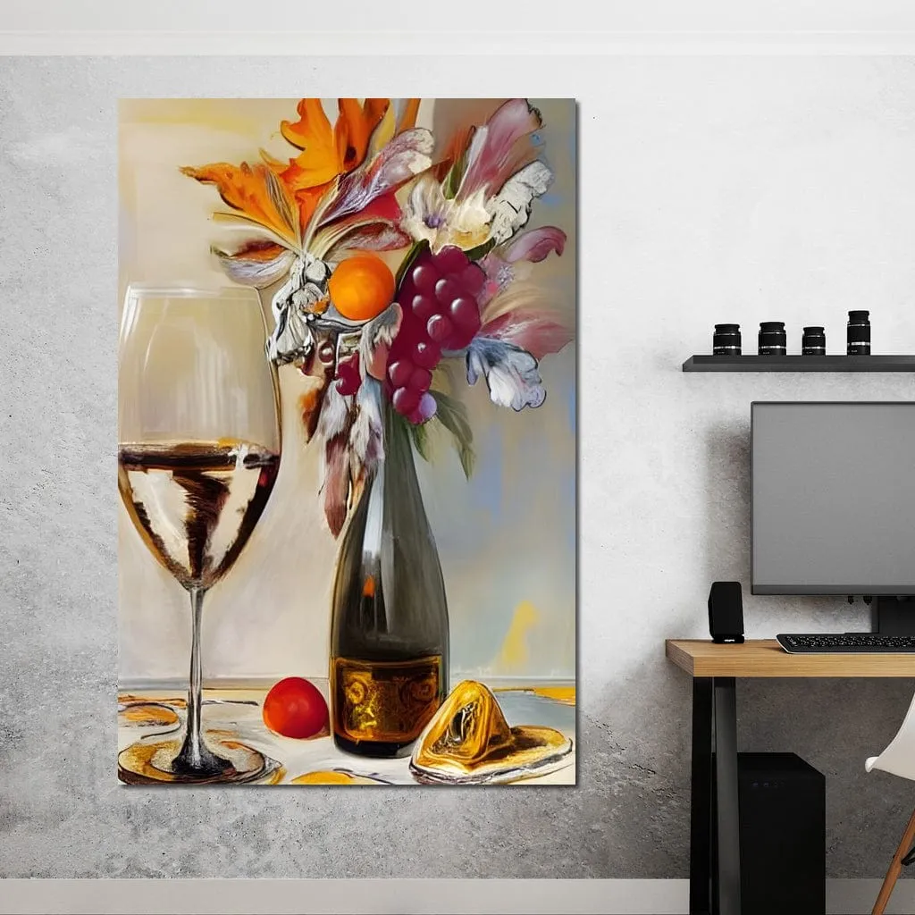 Abstract Wine & Flowers 05