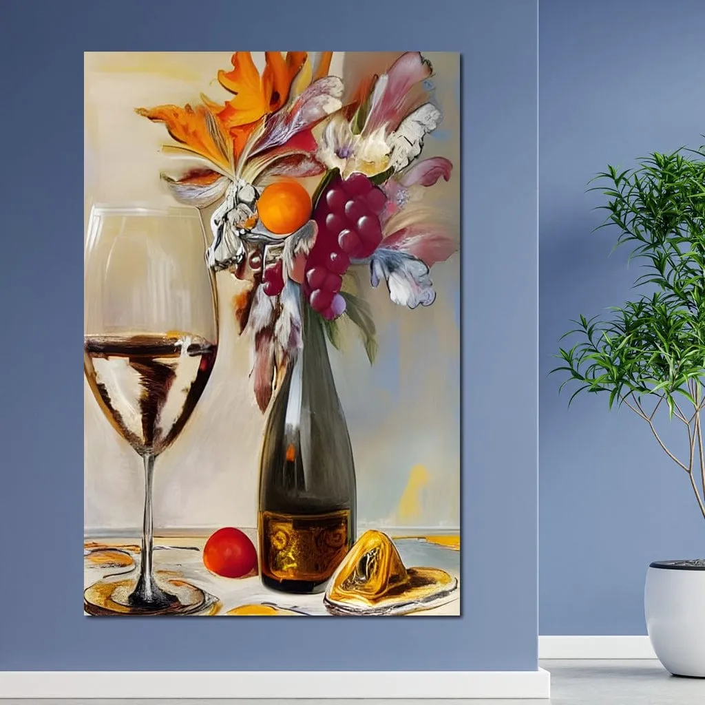 Abstract Wine & Flowers 05