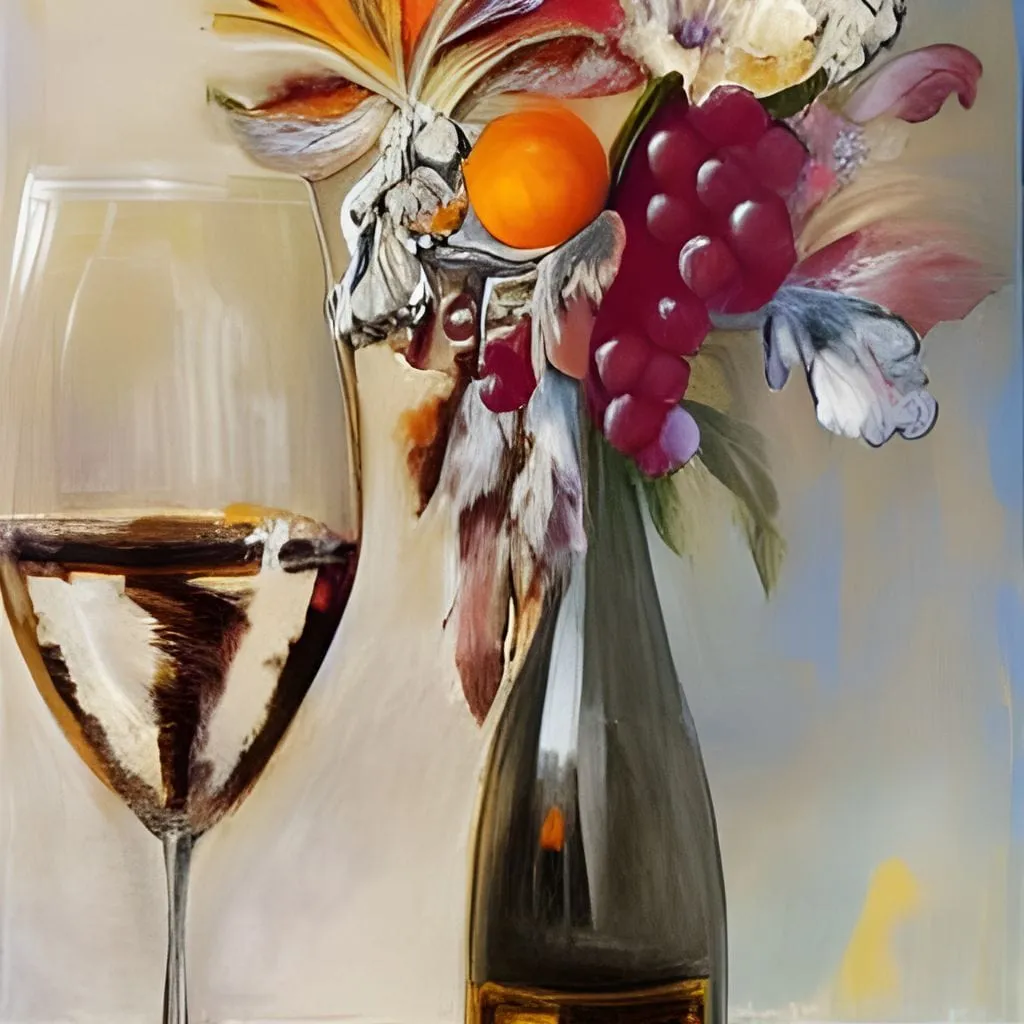 Abstract Wine & Flowers 05