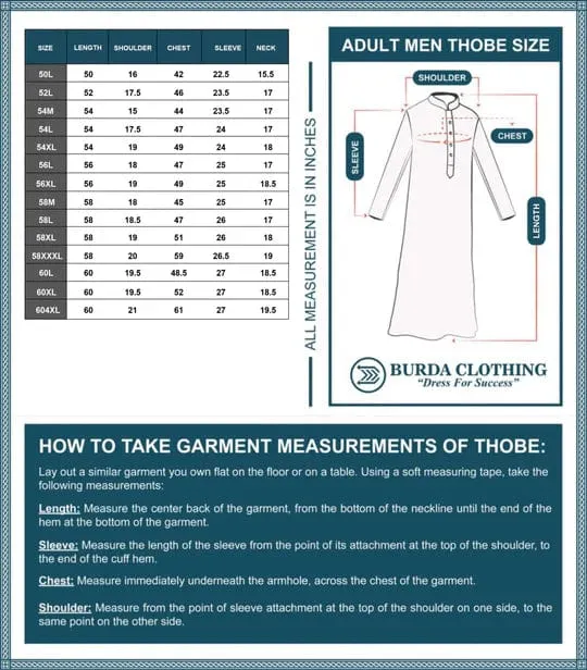 Adult Premium Thobe 101A Gray