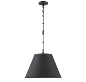 Alden 1 Light Black Pendant