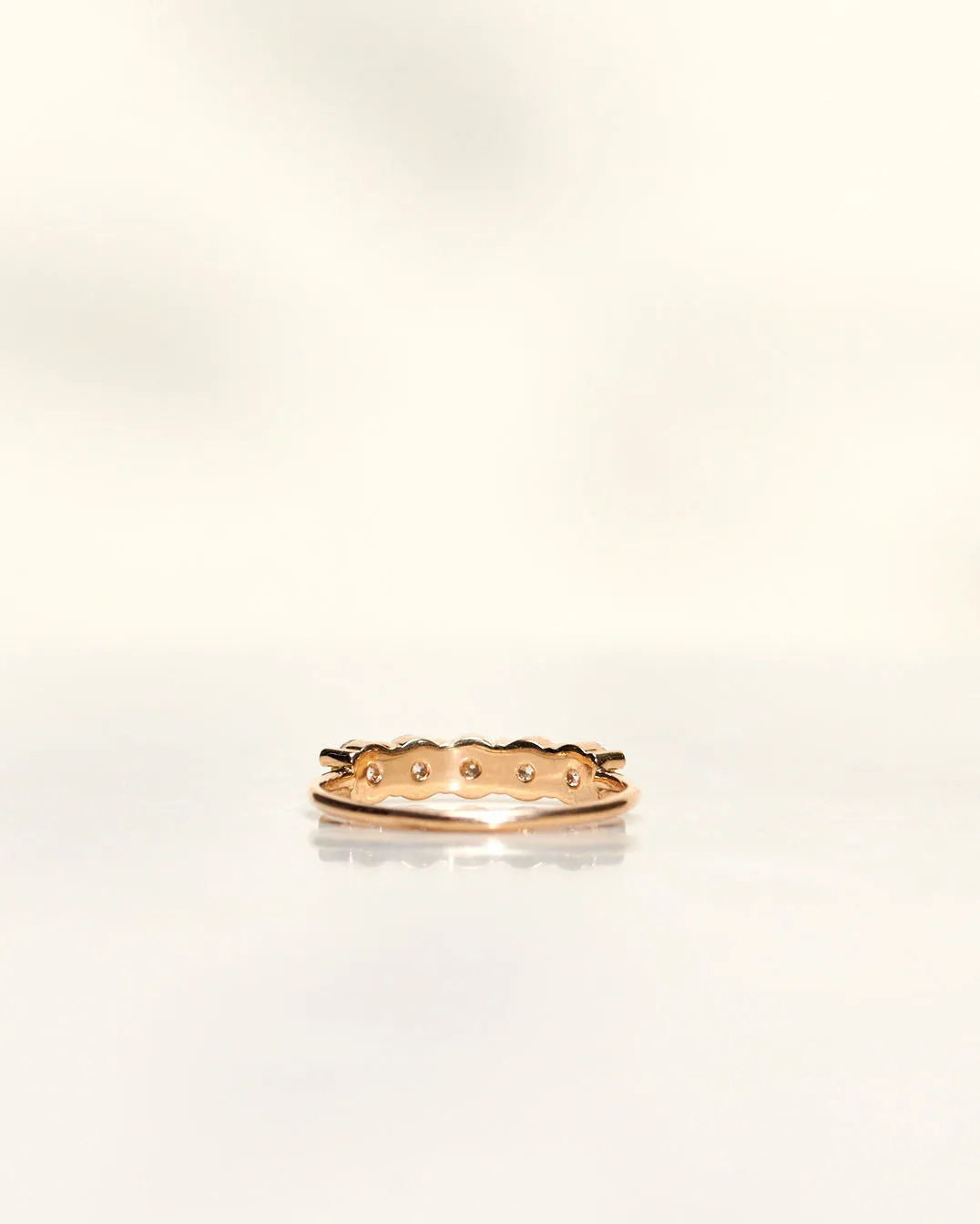 Angel 18K Gold, Whitegold or Rosegold Ring w. Diamonds