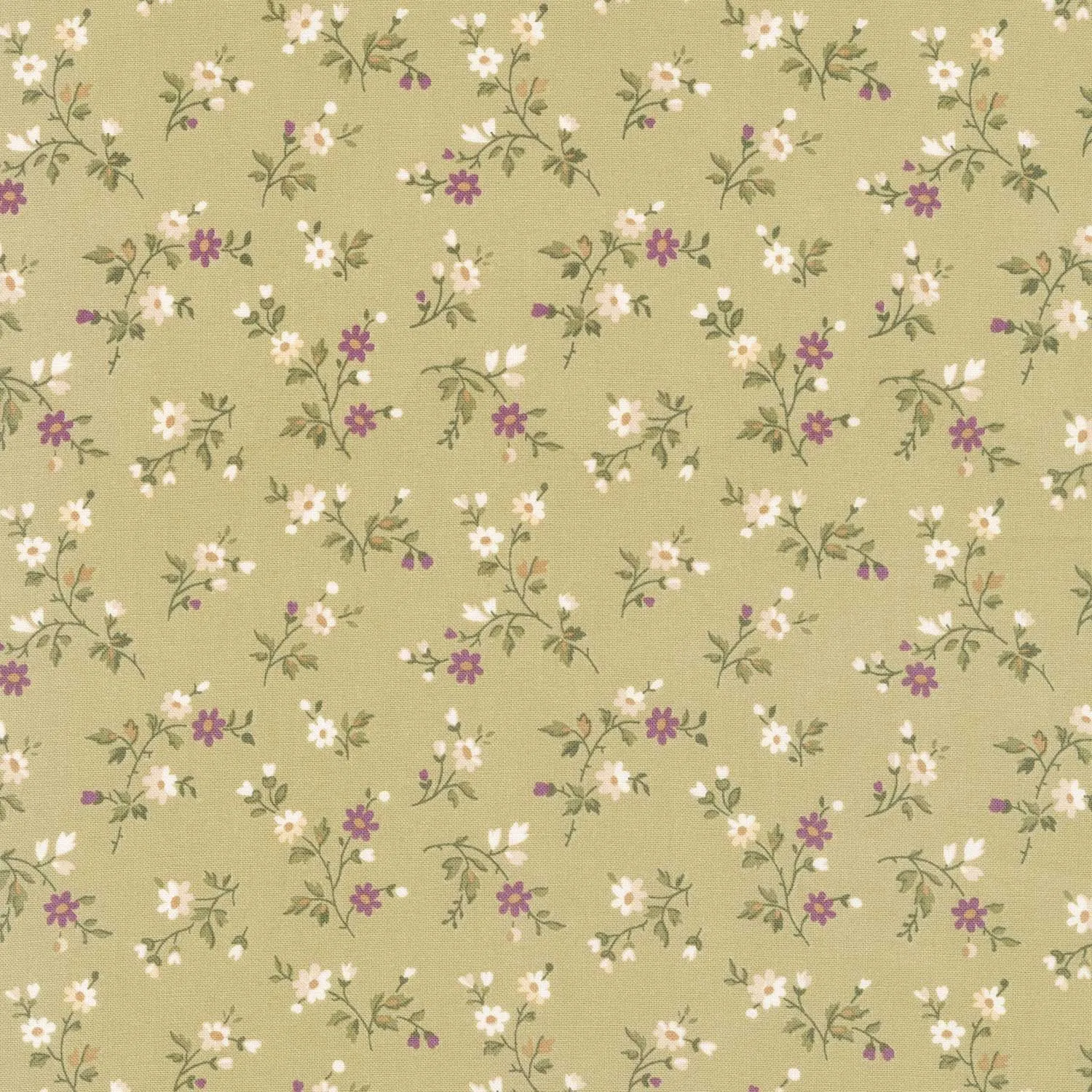 Anne of Green Gables - Floral Stems Fern Yardage