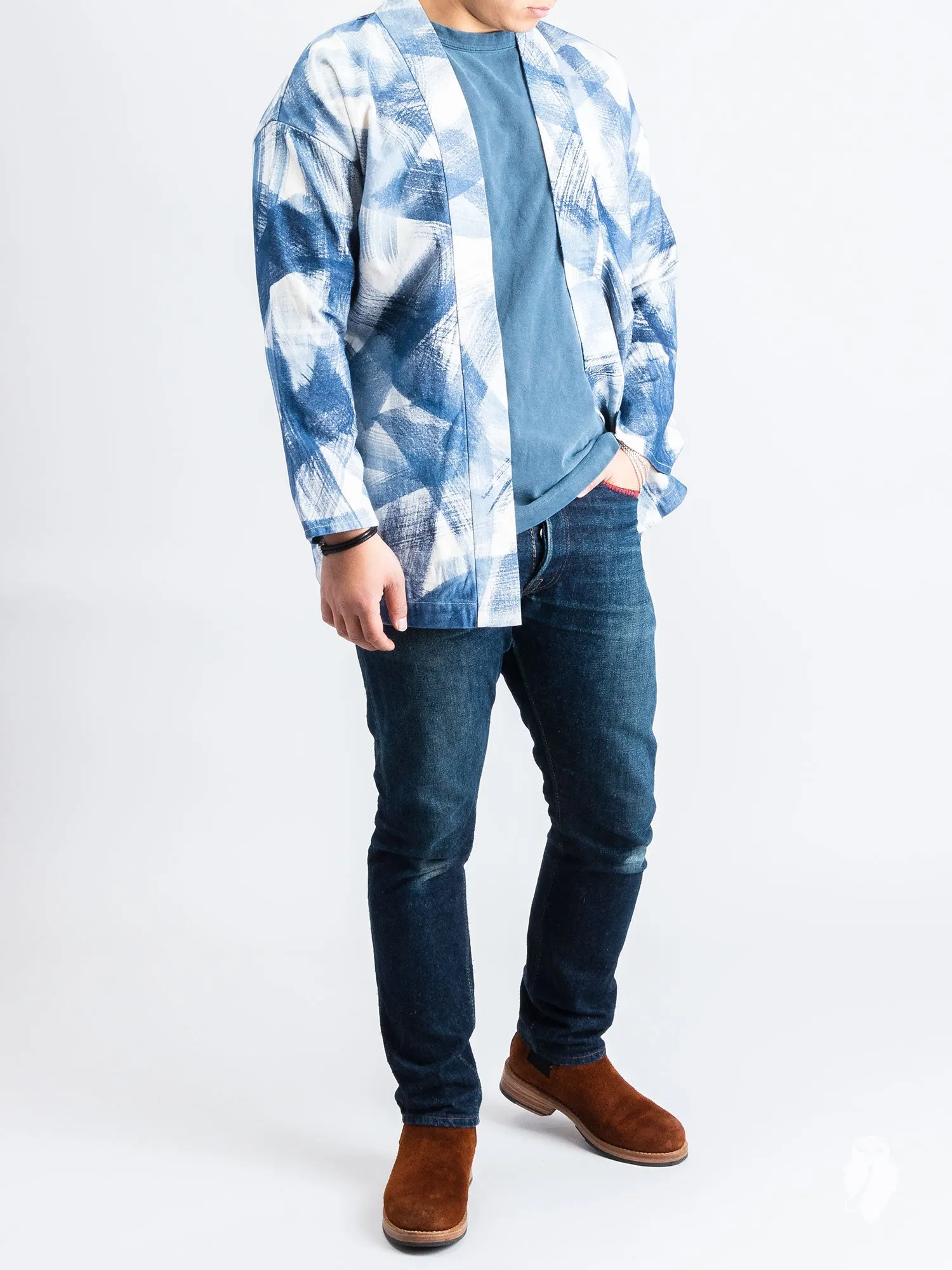 Artisan Haori Shirt in Indigo