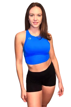 Athena Electric Blue Crop Top