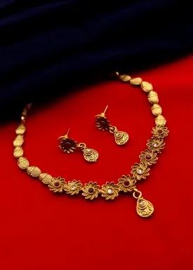 ATTRACTIVE BLOOMING RAJWADI NECKLACE