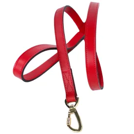 Au Naturale Dog Leash in Cherry Red