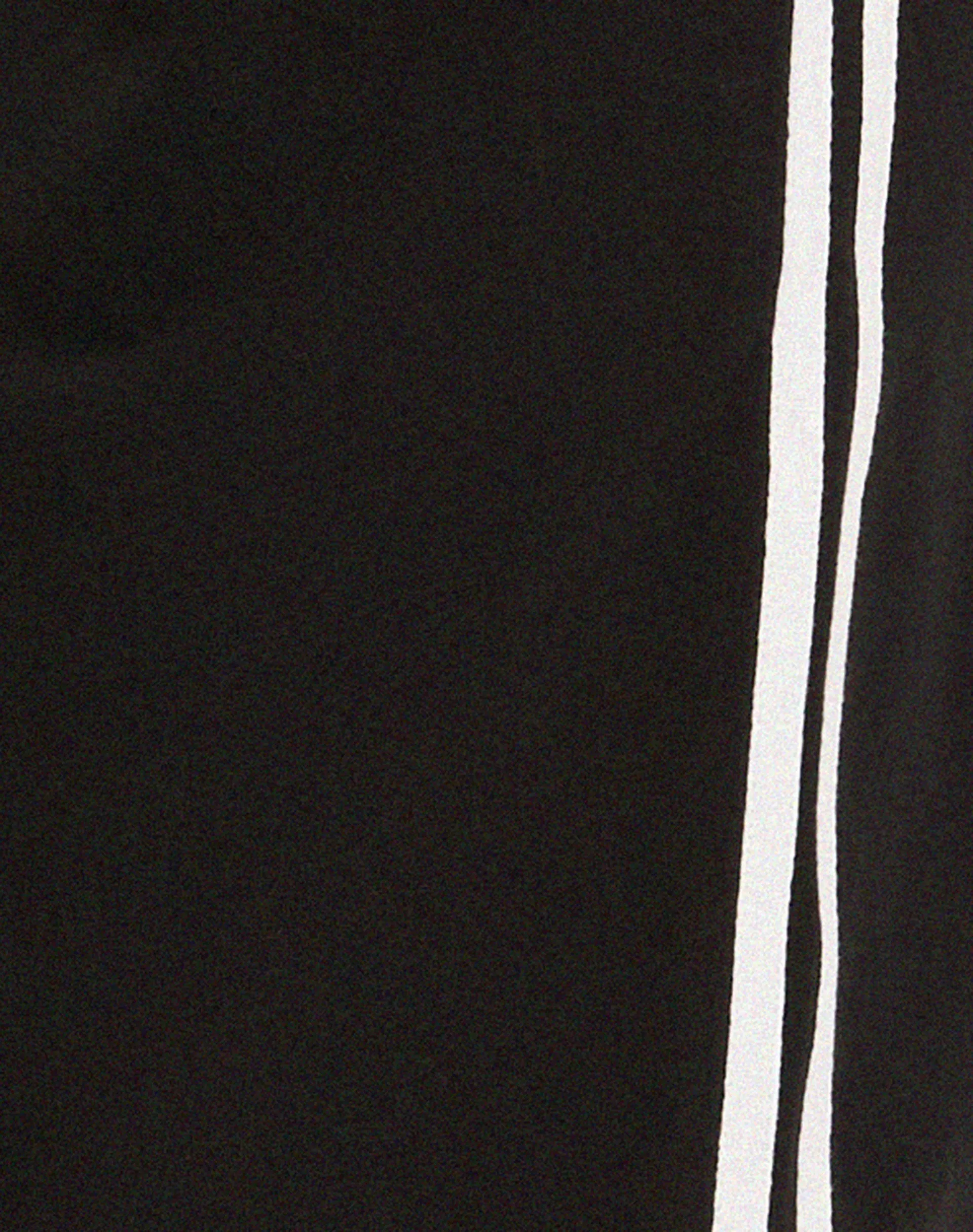 Bennett Wide Leg Trouser in Tailoring Black with White Stripe