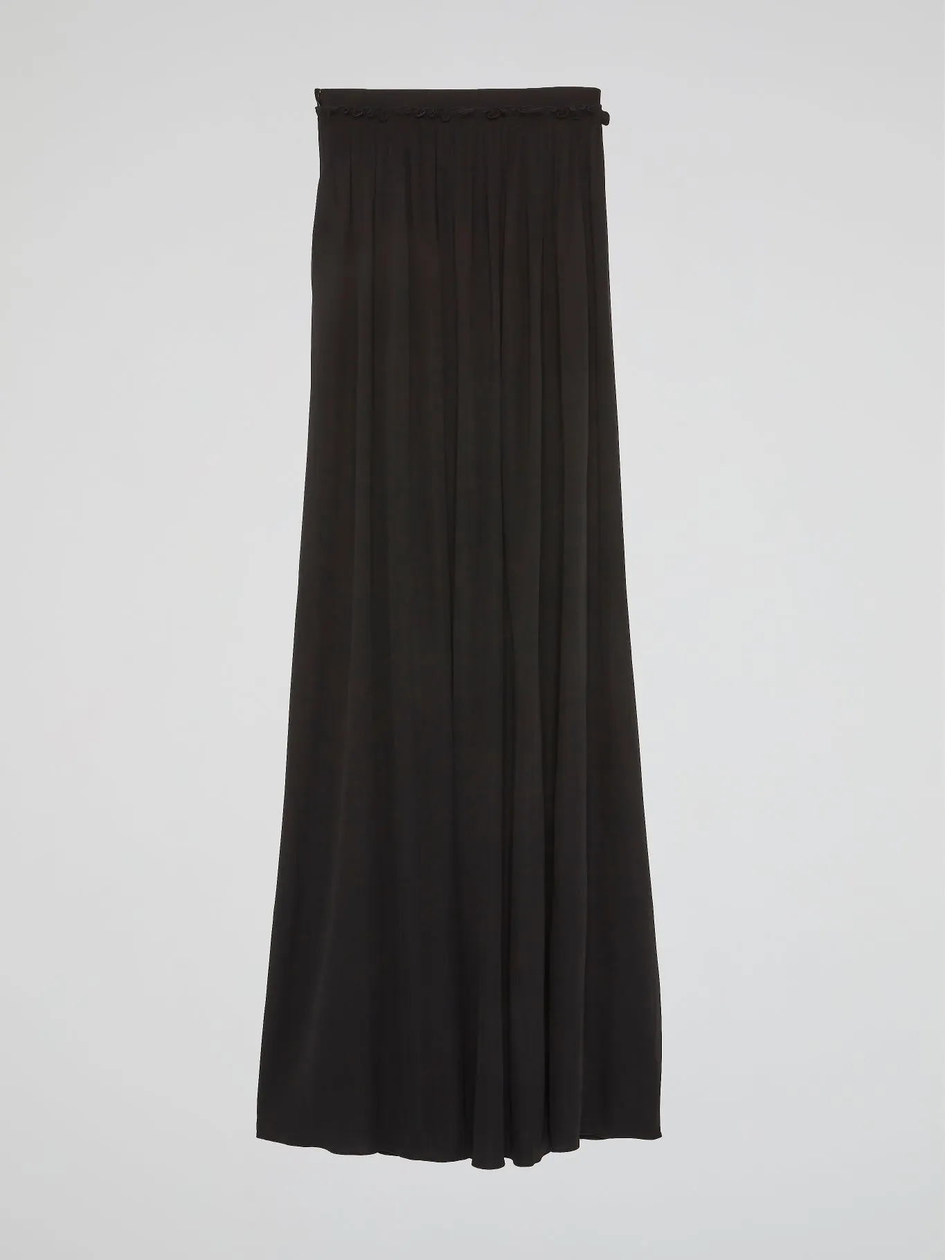 Black Godet Maxi Skirt
