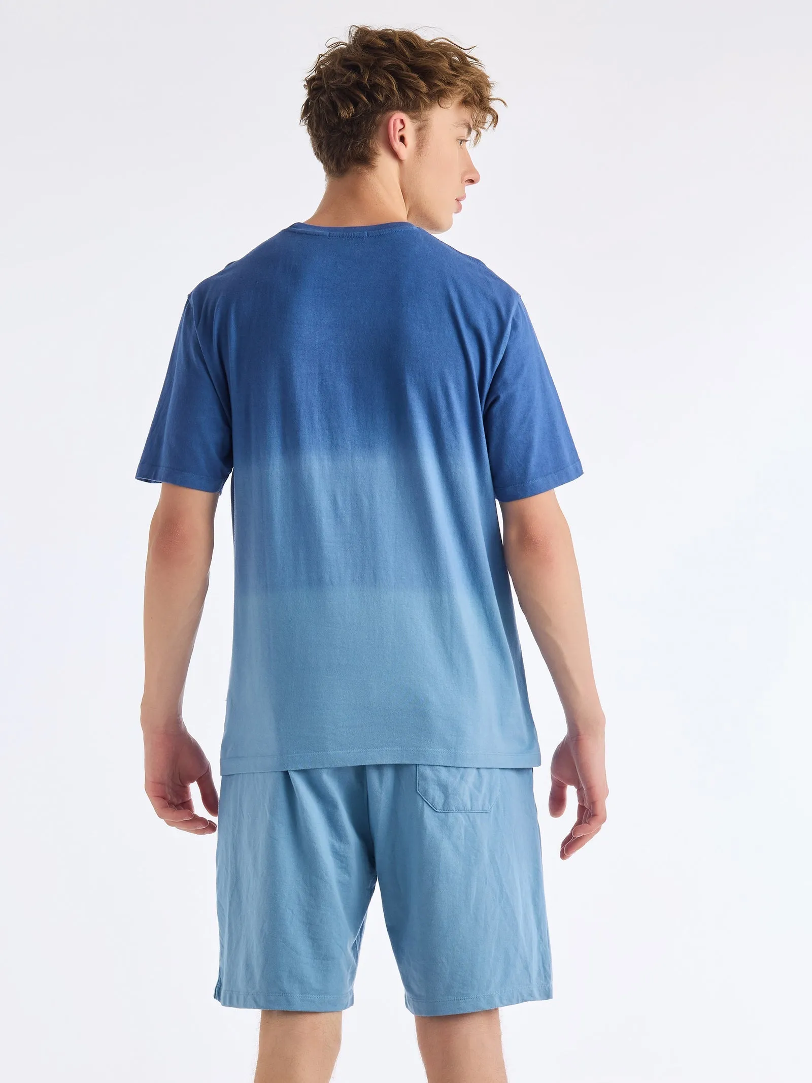 Blue Tie Dye Pure Cotton Co-Ords