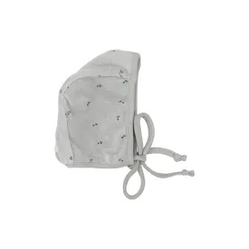 bonnet scattered cherry velour - light blue