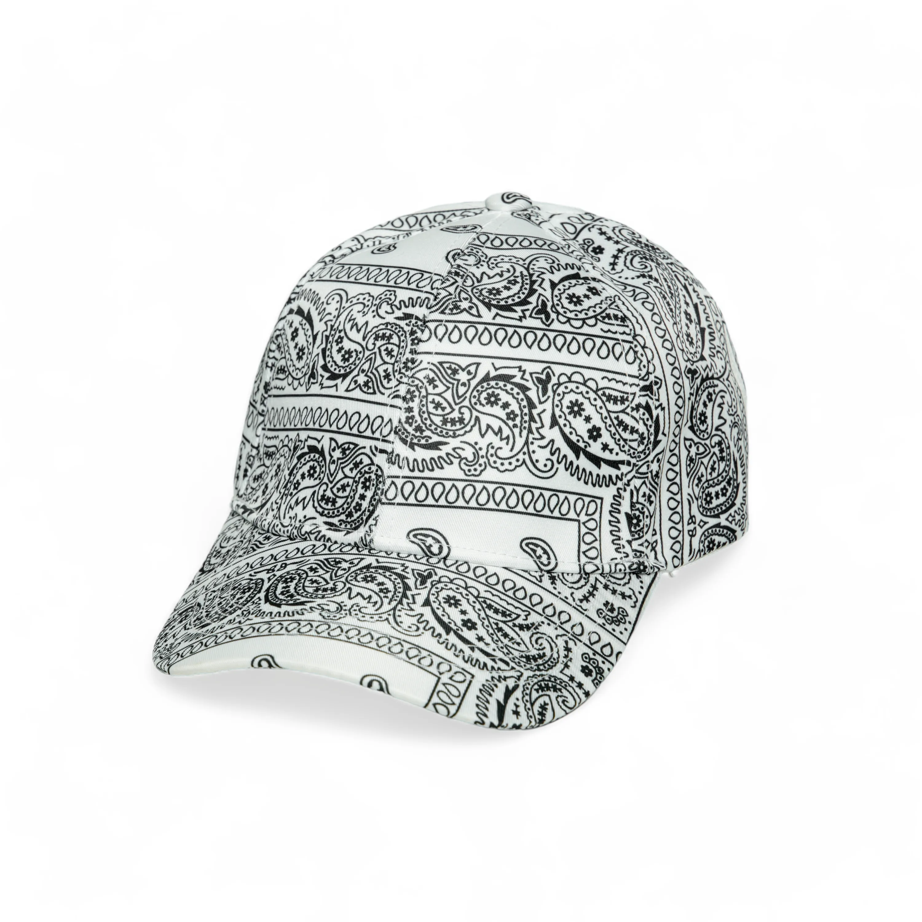 Chokore Paisley print Baseball Cap (White)