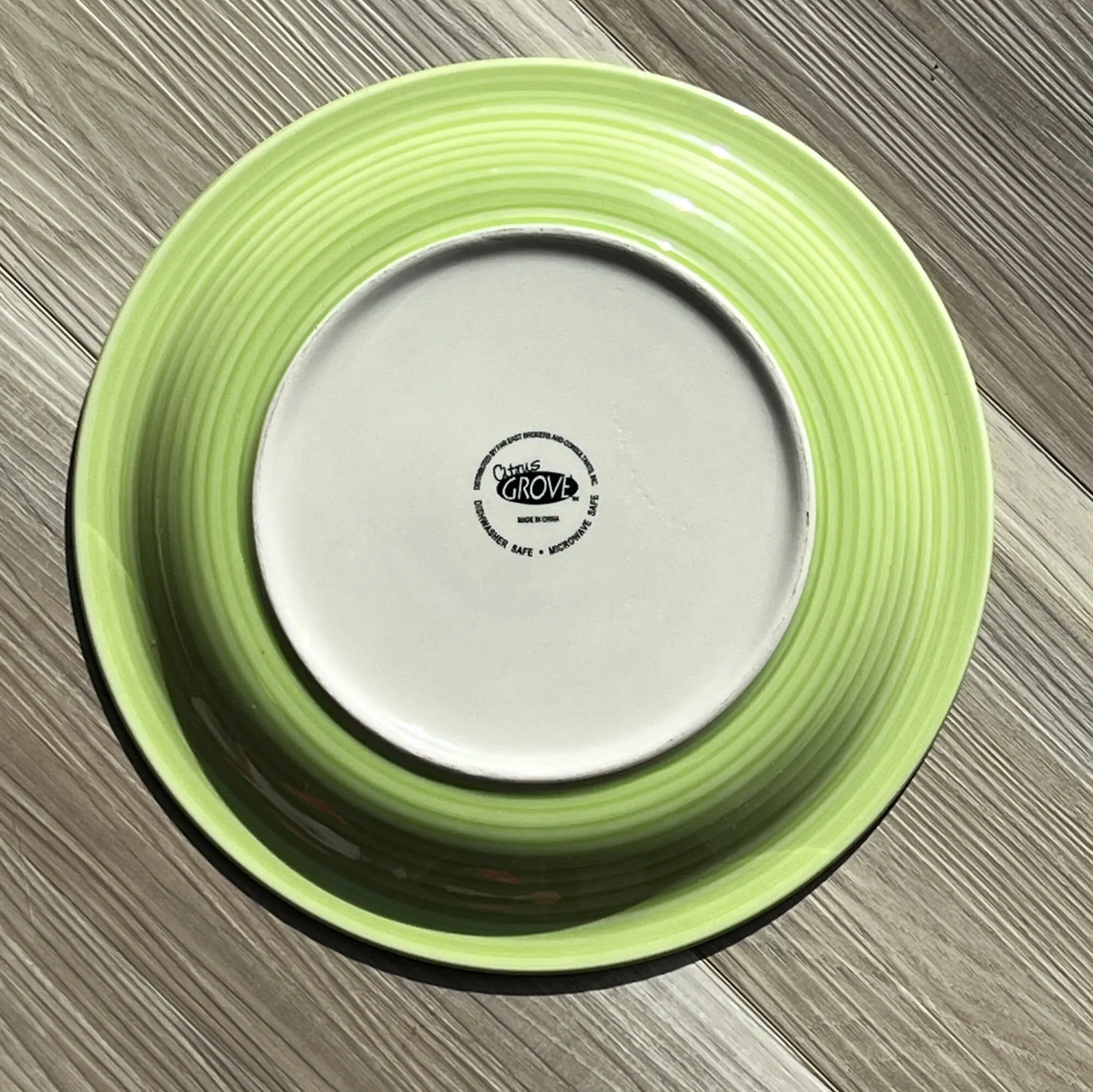 Citrus Grove Spring Green China Plates
