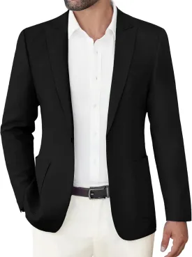COOFANDY Men's Casual Blazer Suit Jackets Slim Fit One Button Sports Coat with Pockets
