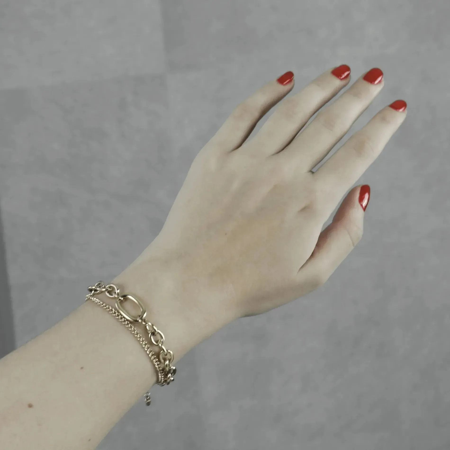 Courage Waterproof Pre Layered Chunky Bracelet 18 Carat Gold