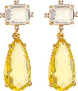 Crystal Earrings CXUEMH Teardrop Earrings for Women Blue and Green Dangle Earrings Elegant Earrings for Prom Emerald Green Earrings Formal Jewelry Crystal Drop Earrings