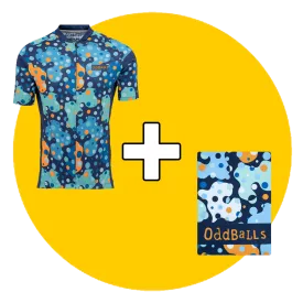 Cycling Jersey & Mini Towel Bundle - Space Balls