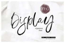 Display - Free Signature SVG Font
