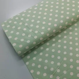 Dressmaking Stonewashed Cotton - Green - Spot