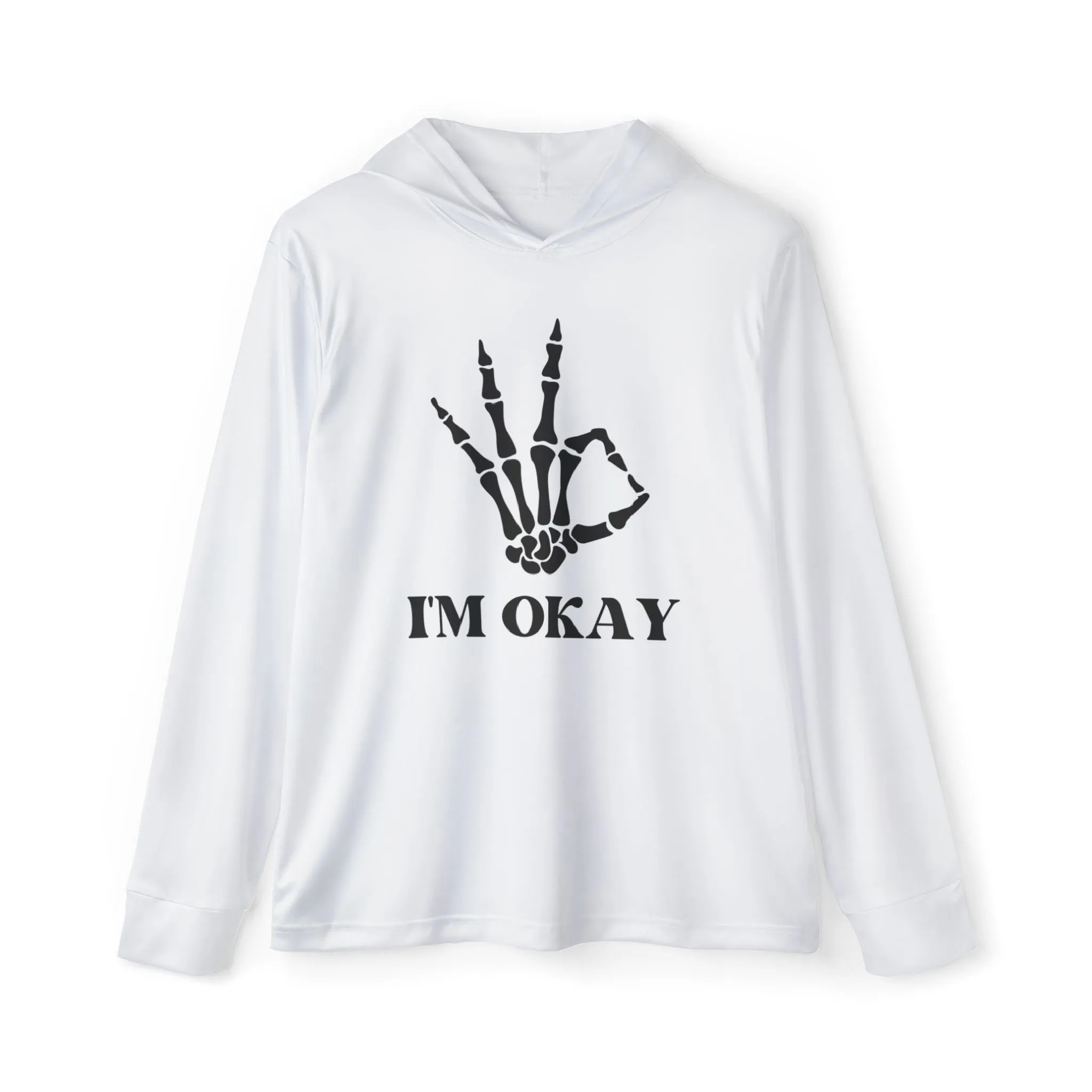 Embrace the Thrill: Kay Chimba I'm Okay Skeleton Fingers Hoodie