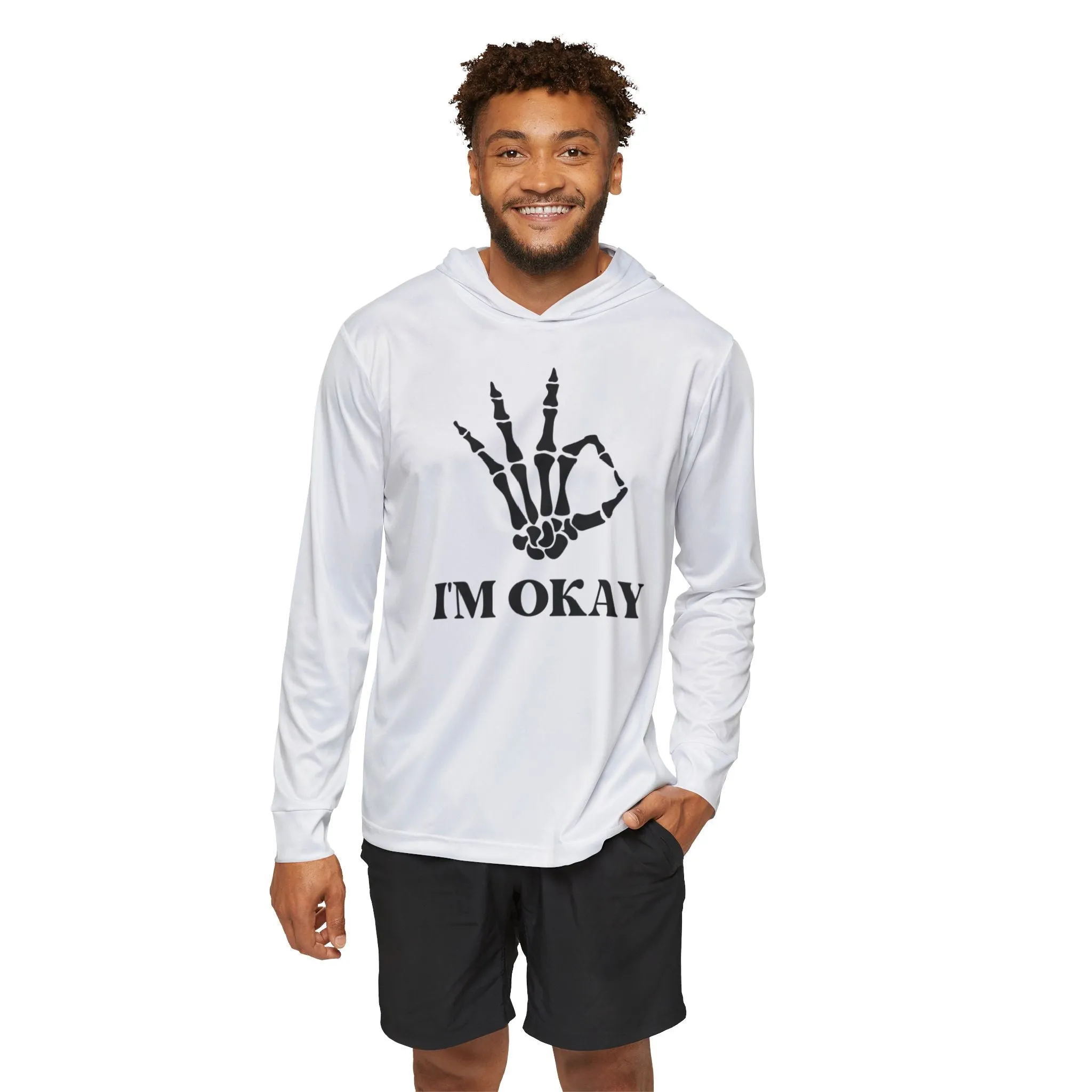 Embrace the Thrill: Kay Chimba I'm Okay Skeleton Fingers Hoodie
