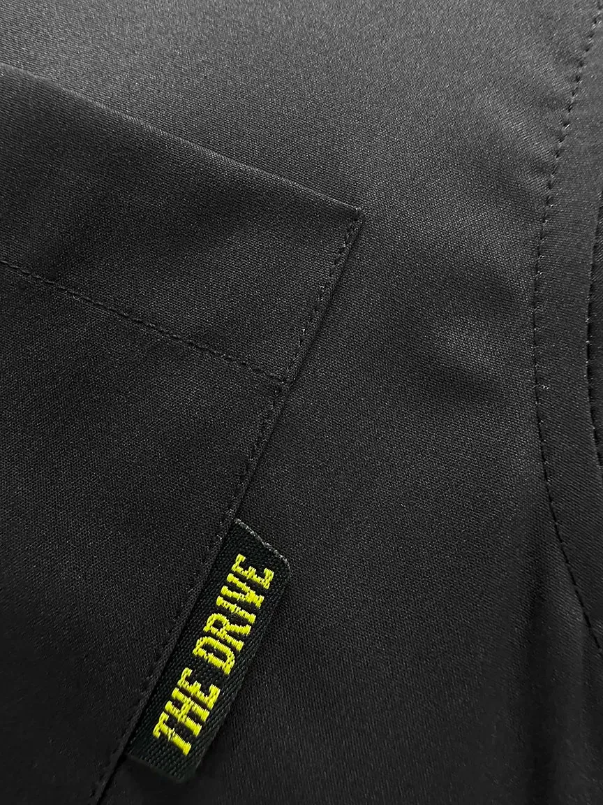 ESSENTIAL BAD LUCK SUCKS BLACK BUTTON UP