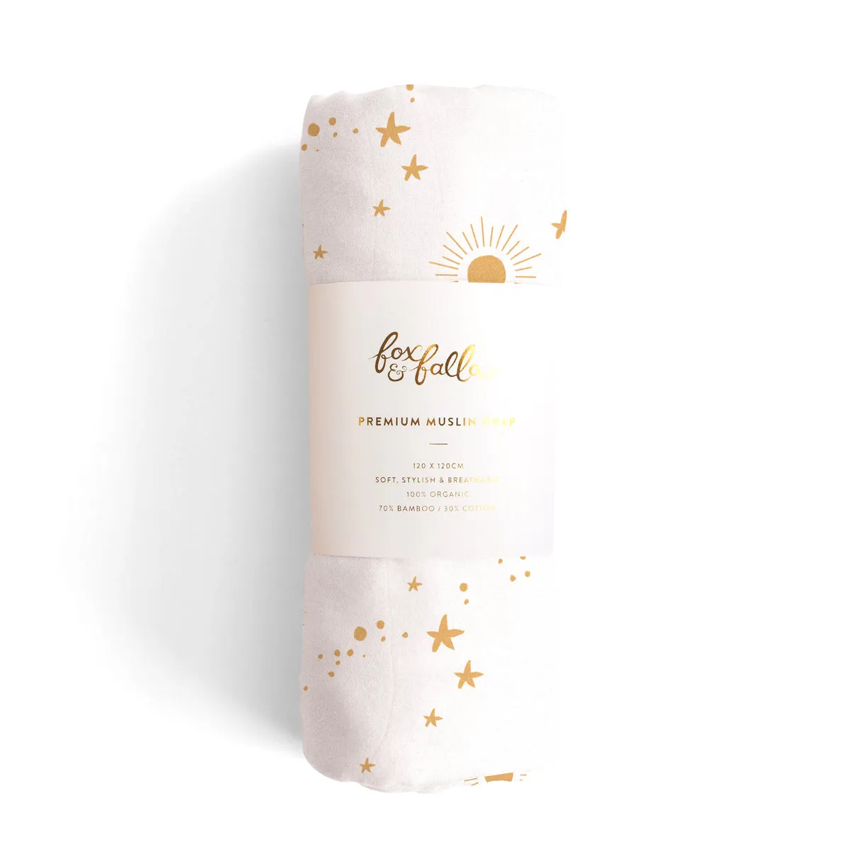 Fox and Fallow Organic Muslin Wrap Swaddle - Constellation