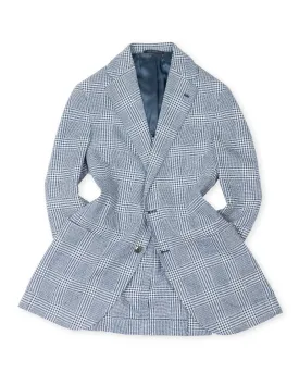 Gaiola - Navy/White Checked Sports Jacket 46