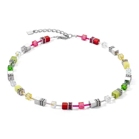 GeoCUBE® Iconic necklace red-green