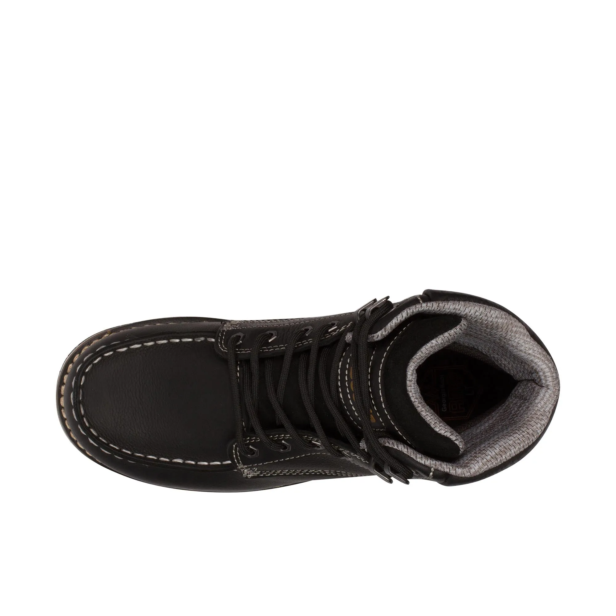 Georgia Boot AMP LT Wedge Moc-Toe 6 Inch Soft Toe Black