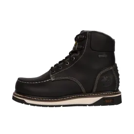 Georgia Boot AMP LT Wedge Moc-Toe 6 Inch Soft Toe Black