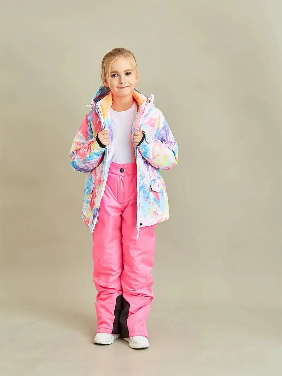 Girl Printed Insulated Snow Jacket