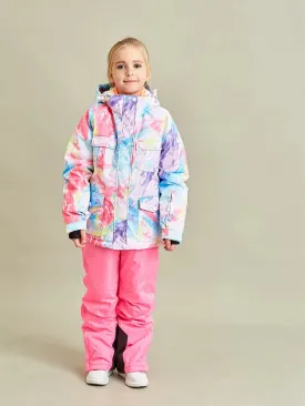 Girl Printed Insulated Snow Jacket