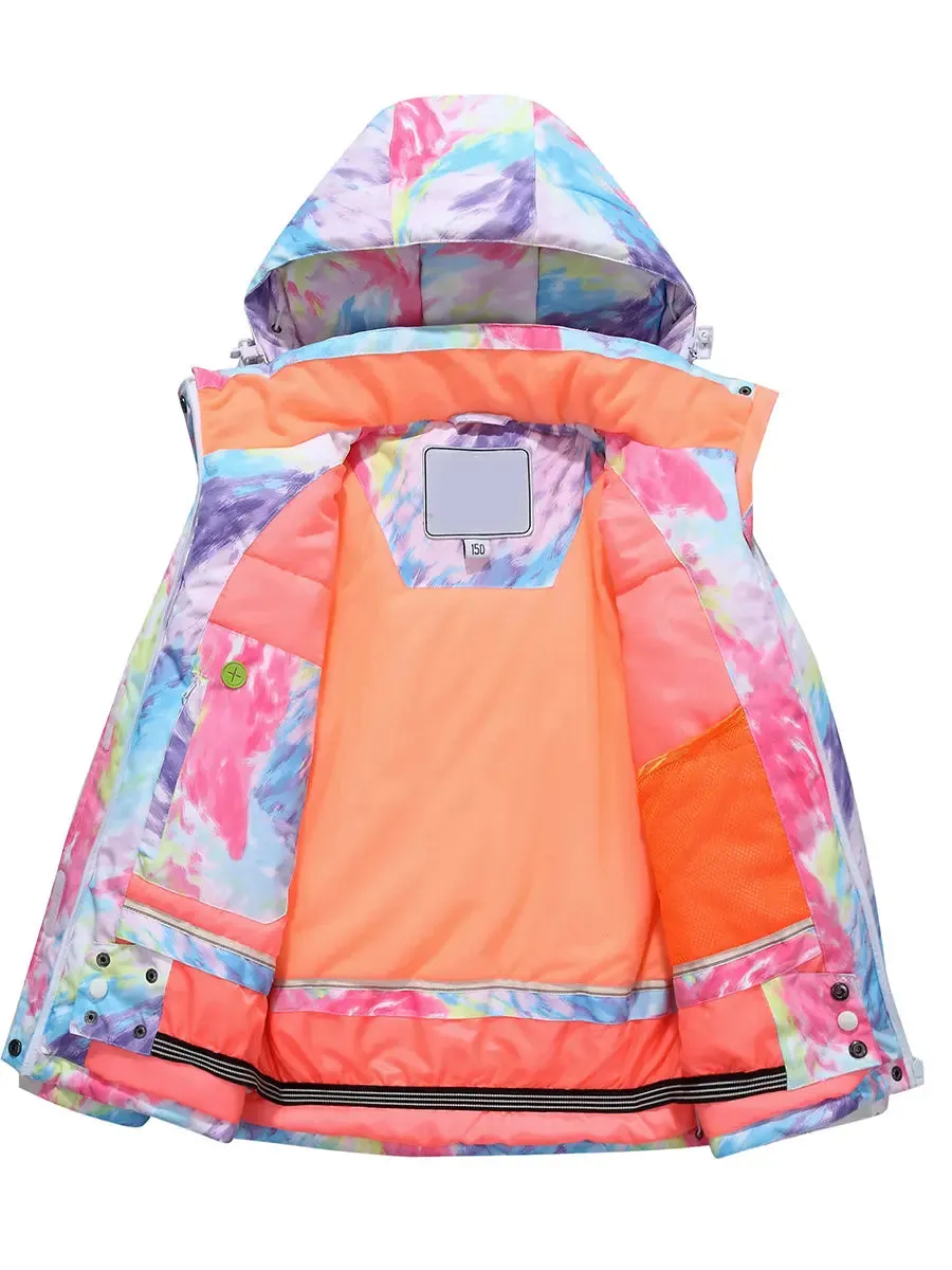 Girl Printed Insulated Snow Jacket