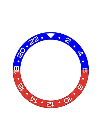 GMT Style Ceramic Bezel Insert Blue/Red (Pepsi)