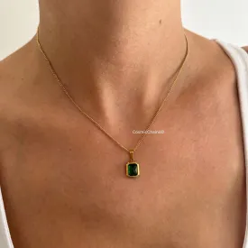 Gold and Emerald Necklace