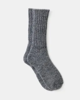 Gray Mohair Socks