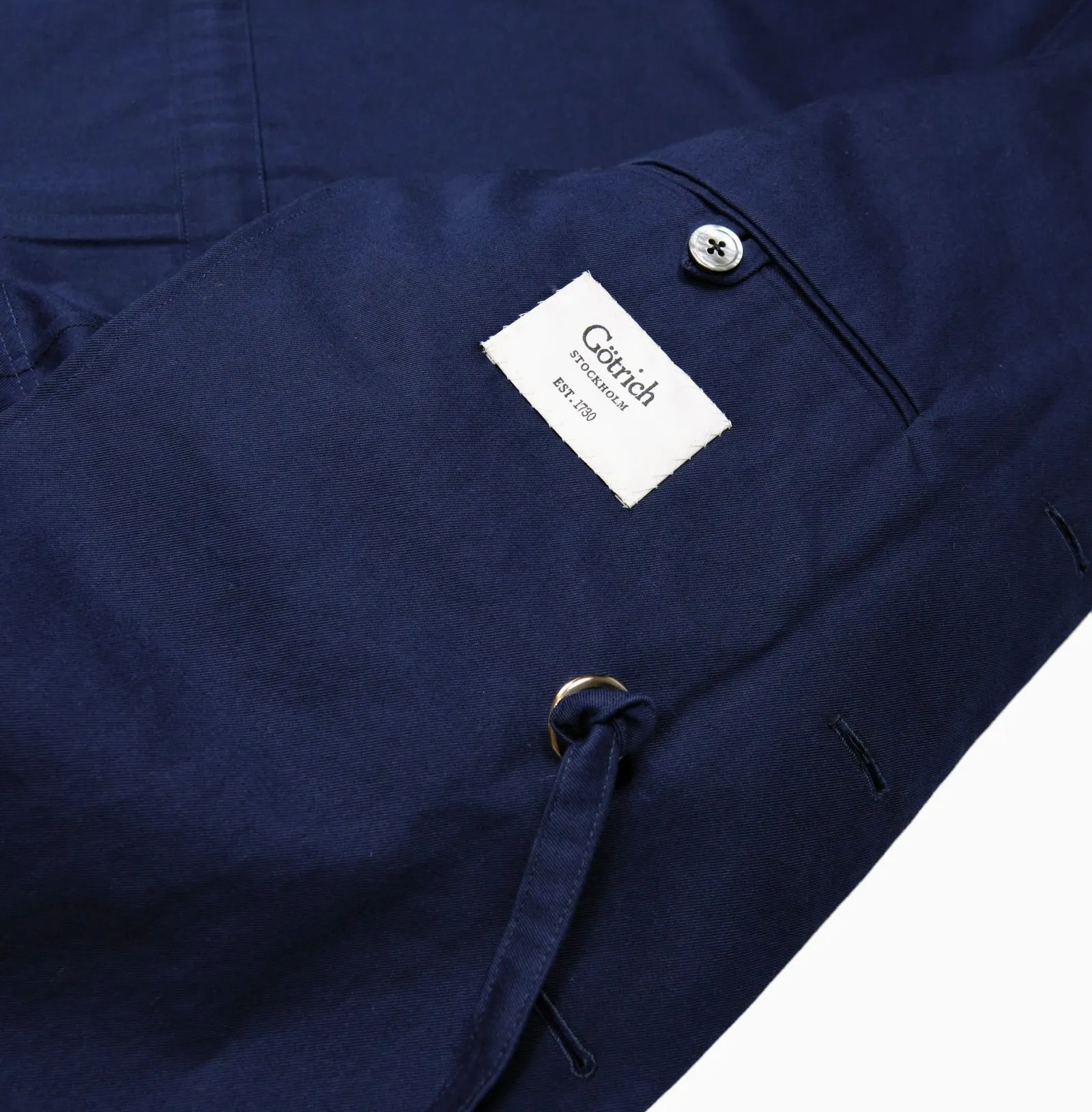 Götrich - Dark Blue Caccioppoli Cotton Safari Jacket 48 / M