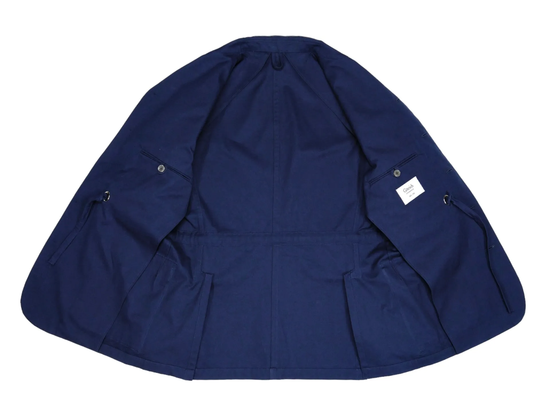 Götrich - Dark Blue Caccioppoli Cotton Safari Jacket 48 / M