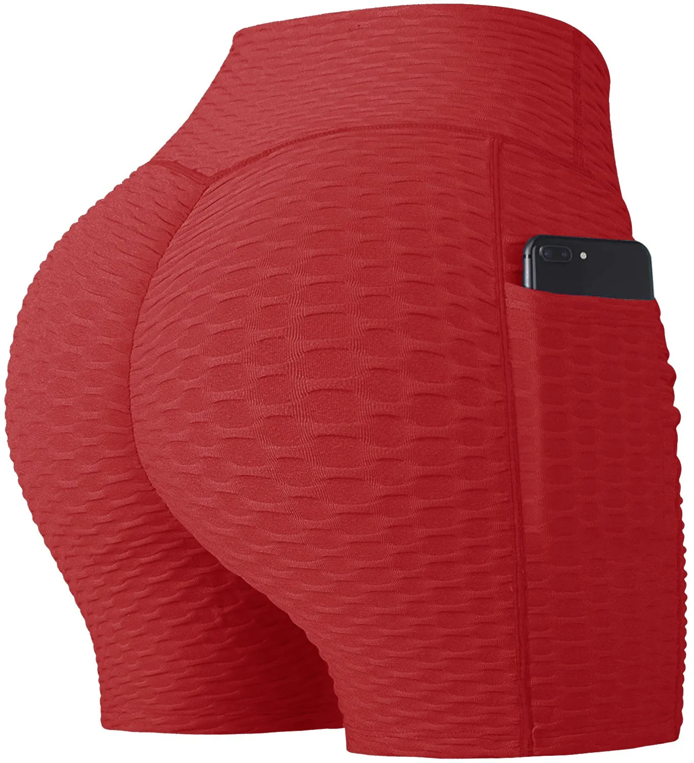 Haute Edition Women's Side Pocket Booty Lift Yoga Active Workout Bike Short