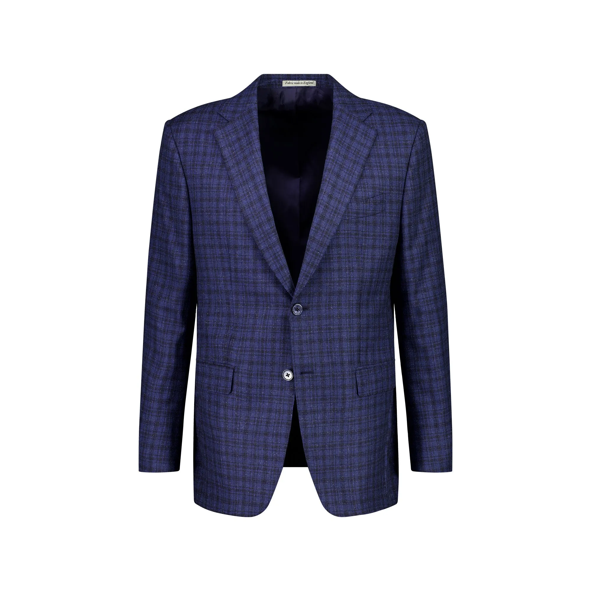 HENRY SARTORIAL DORMEUIL Check Blazer - FC NAVY/BLACK REG