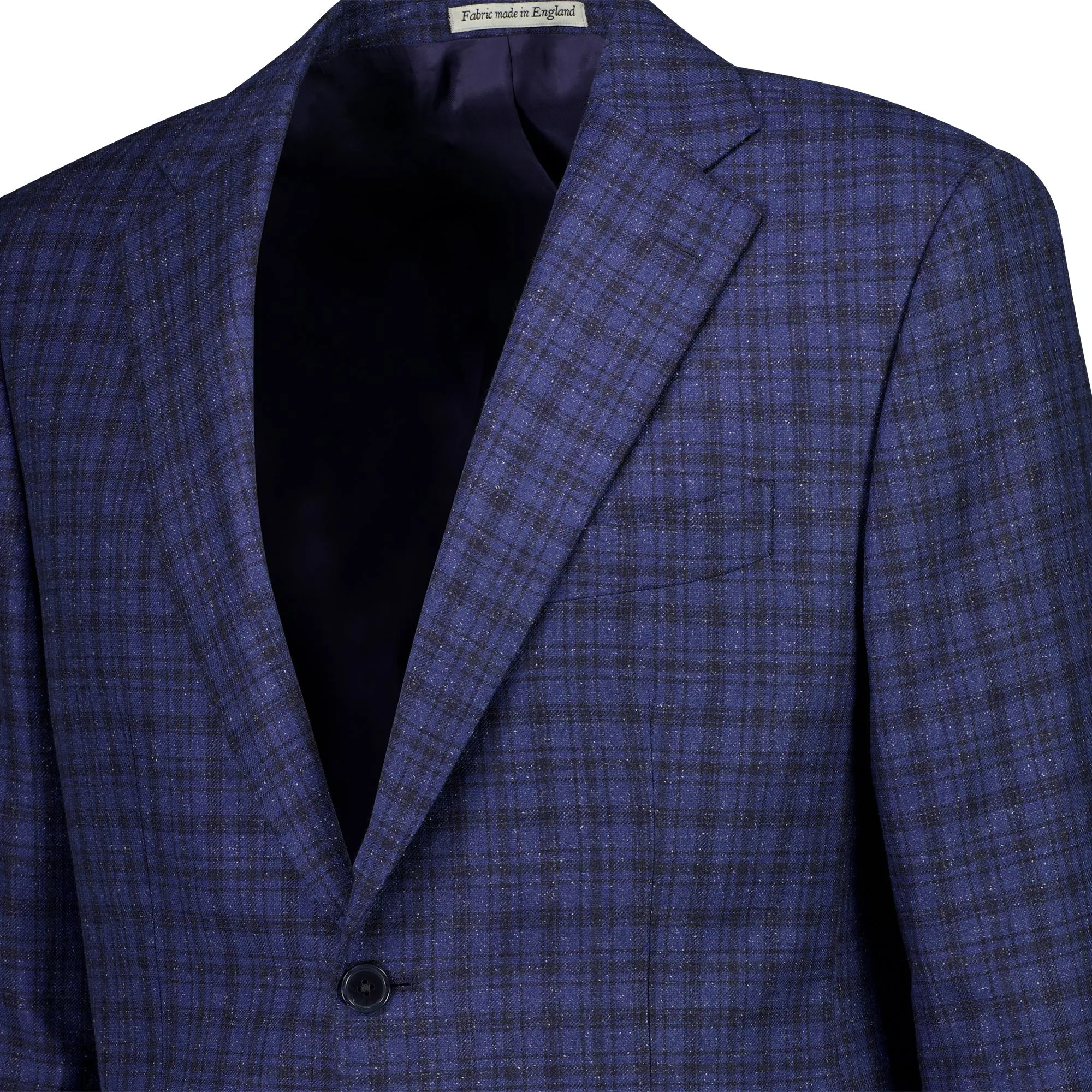 HENRY SARTORIAL DORMEUIL Check Blazer - FC NAVY/BLACK REG