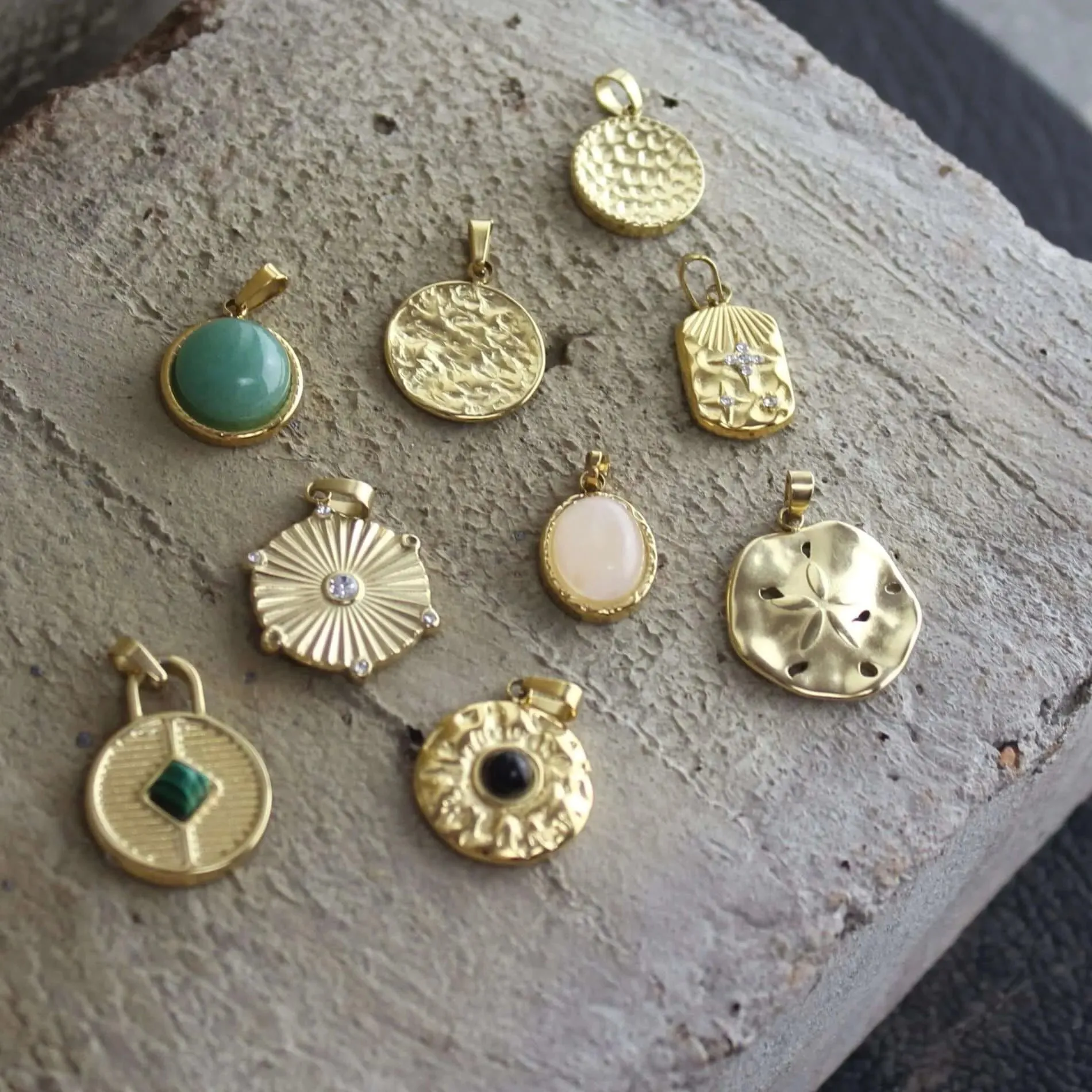 Hope Waterproof Charm No 6 18K Gold Plating