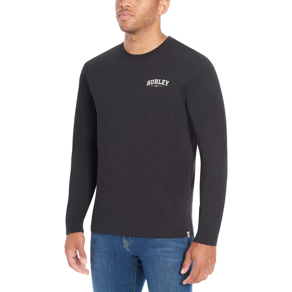 Hurley Men’s Long Sleeve Tee Lightweight Graphic Print T-Shirt