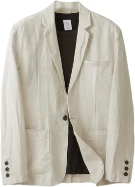 IDEALSANXUN Mens Linen Blazer Casual One Button Lightweight Suit Jackets Sports Coat