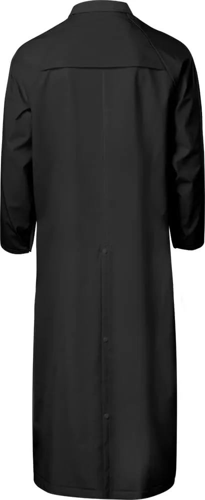 Ironwear 9221FR Flame Retardant Rain Jacket Riding Coat with Detachable Hood and Vented Back Black